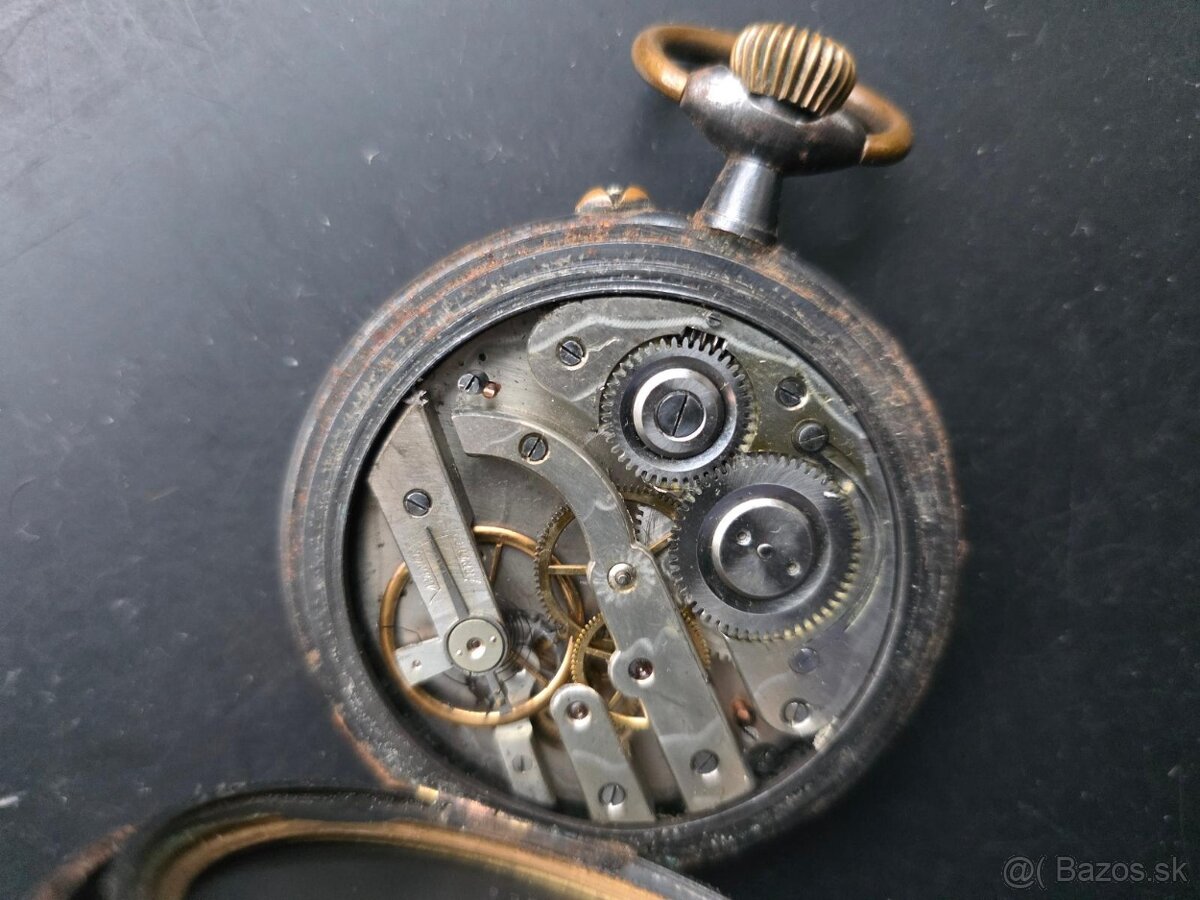 Pánské velmi staré kapesní hodinky REGULATEUR, 67mm, 200g - 15