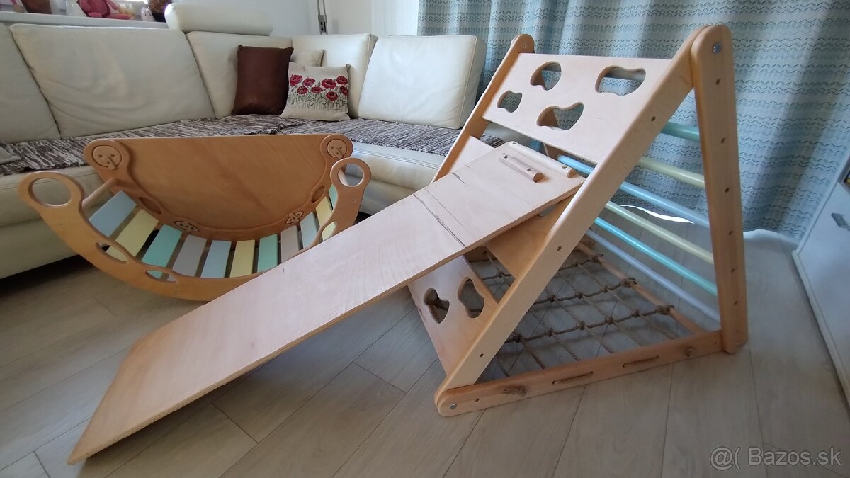 3 stranný bukový Piklerovej trojuholník montessori - 15