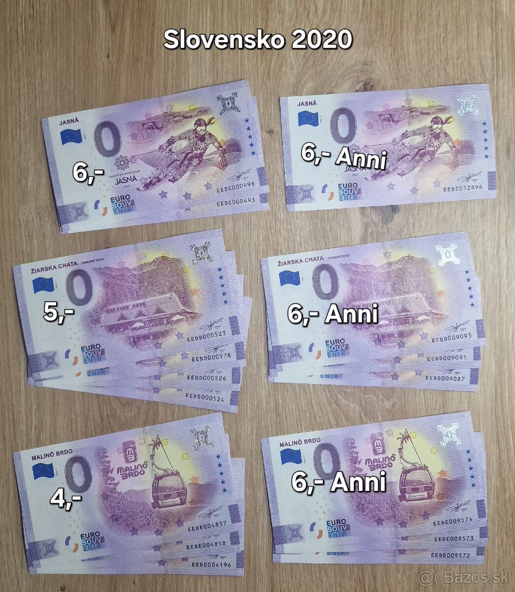 Na predaj - 0 Eurosuvenírové bankovky rôznych štátov sveta. - 15