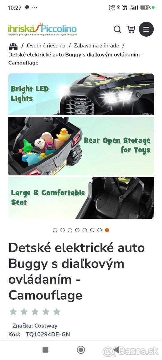 Elektrické autíčko Buggy s diaľkovým ovládaním - 15
