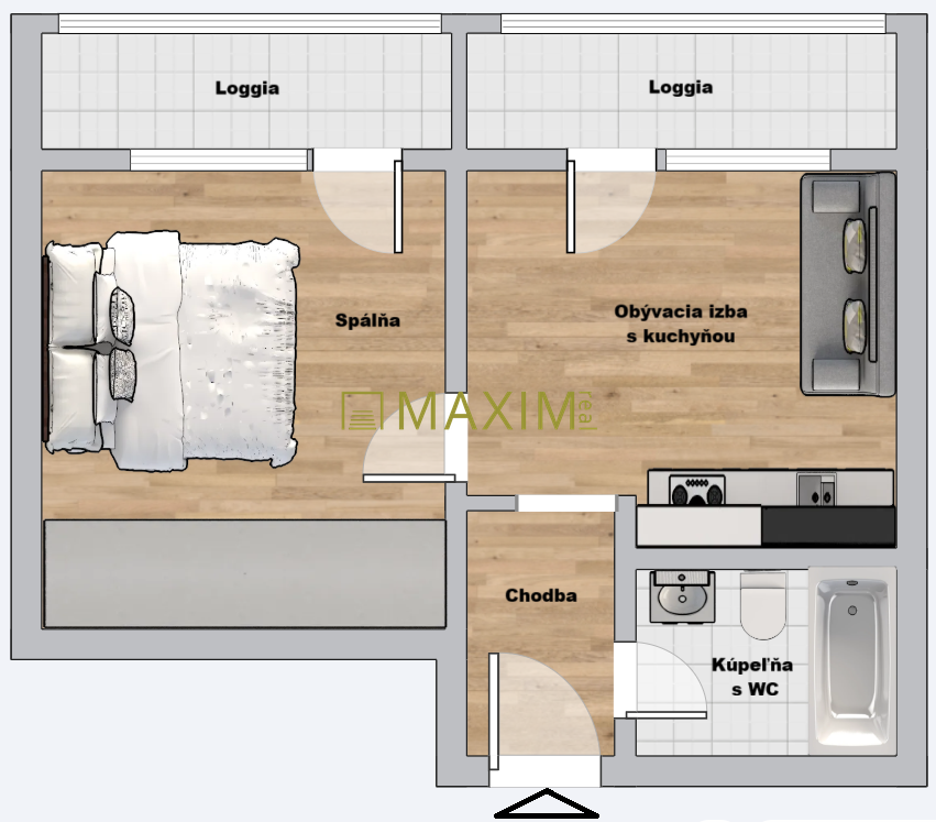 Ponúkame na predaj dvojgarsónku na Blagoevovej ulici v Brati - 15