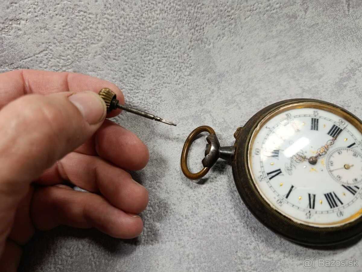 Pánské velmi staré kapesní hodinky REGULATEUR, obrovské - 15