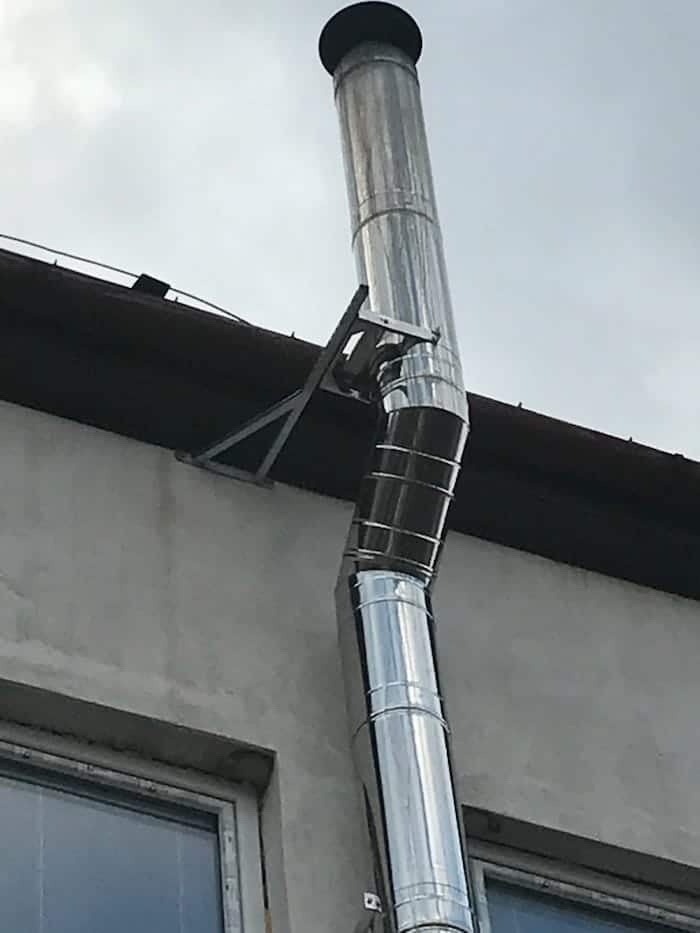 Nerezový komin izolovany Fasadny - 15