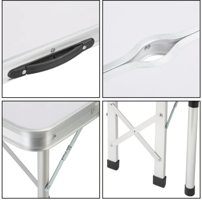 Skladaci kempingový set - 3 farby - zloženie do kufríka - 15