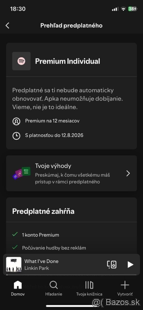 YouTube, Spotify PREMIUM individual 3/6 mesiacov alebo DUO - 15