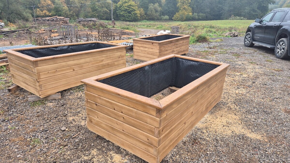 Vyvýšený záhon drvené kvetináč - 15