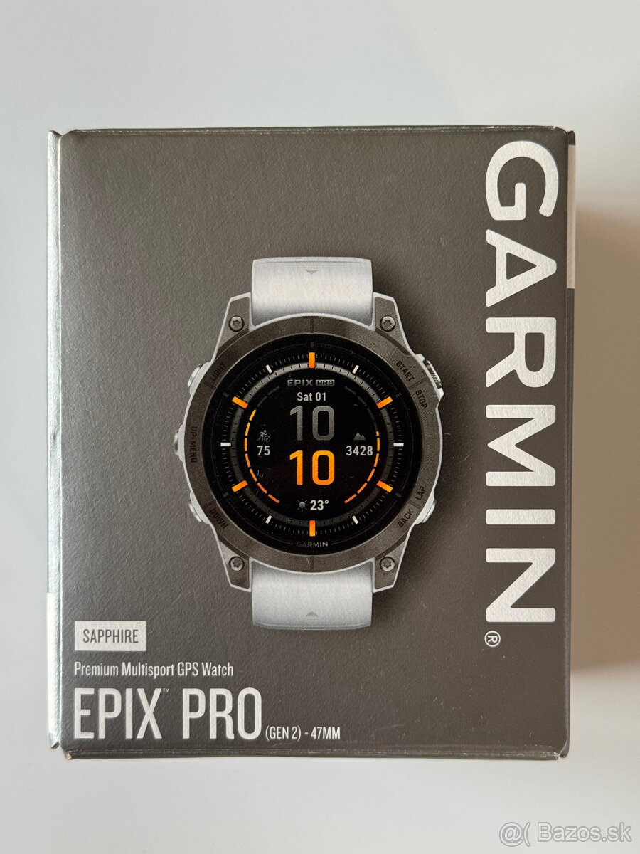 Predám Garmin Epix Pro (Gen2) - 47 mm Sapphire Titanium - 15