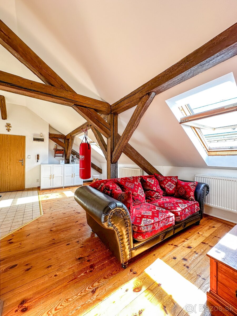 Štýlový podkrovný byt v historickom centre s terasou - 15