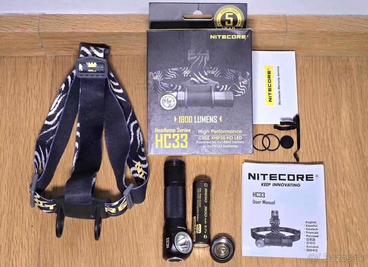 Vynikajúca Čelovka NITECORE HC33 až 1800 lumenov - 15