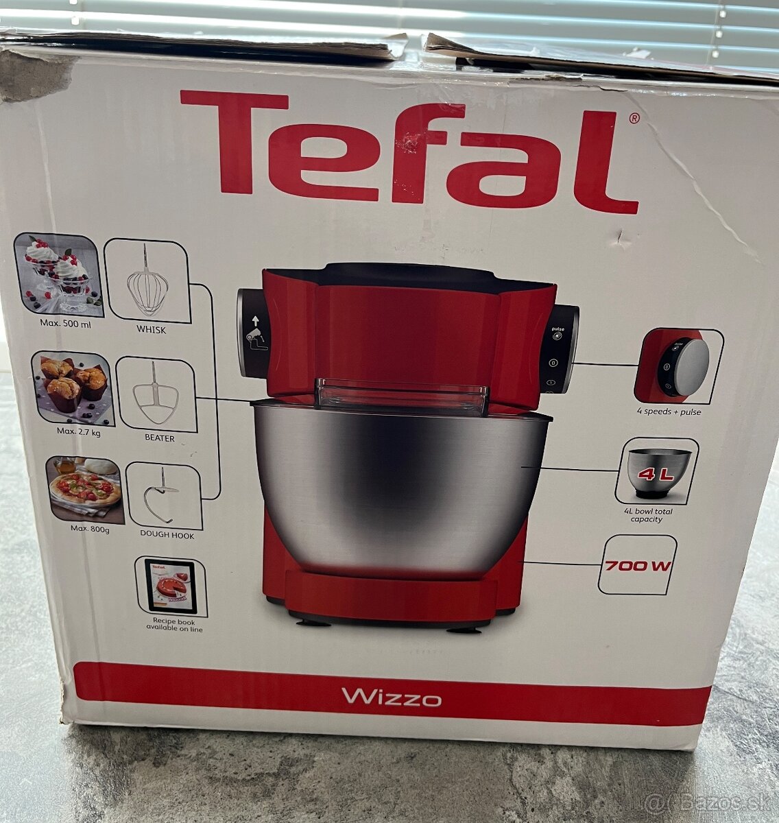 Nový Tefal WIZZO QB300538 700W kuchynský robot - 15