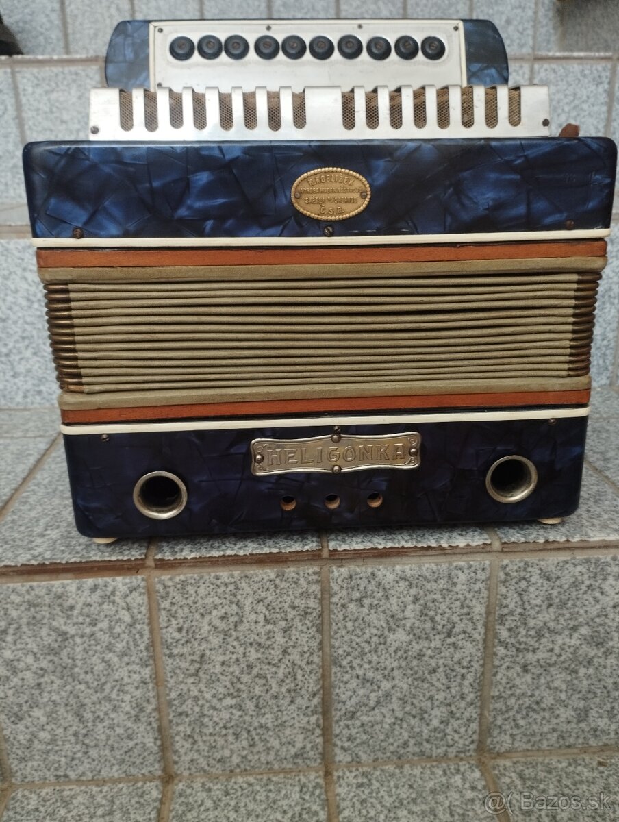 Harmonika akordeón heligonka Hohner,delicia , - 15