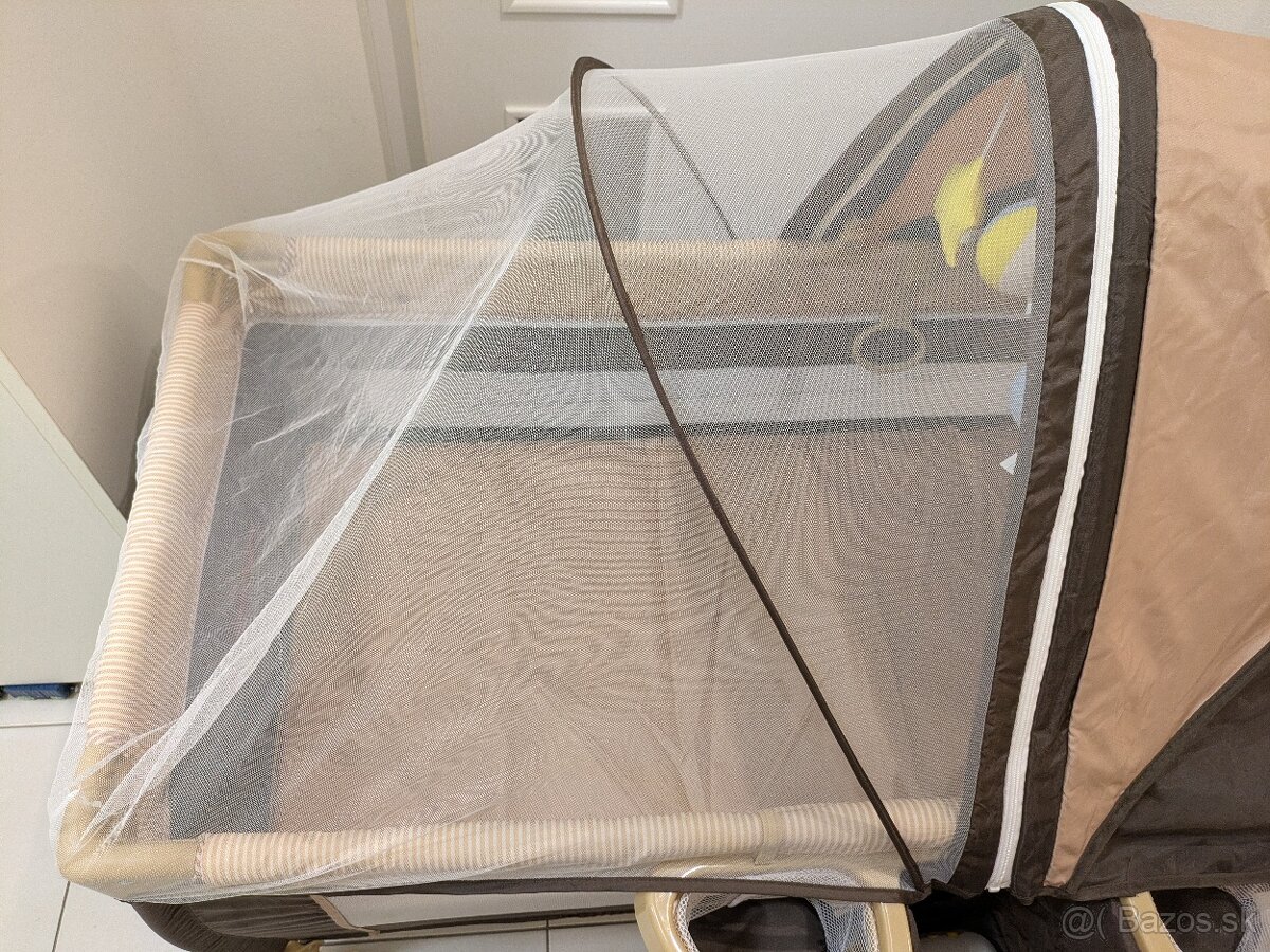 Cestovná postielka Lionelo Sven Plus (hnedá) - 15