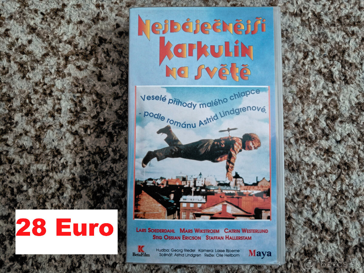 VHS videokazety odskúšané - ceny od 2 € - 15