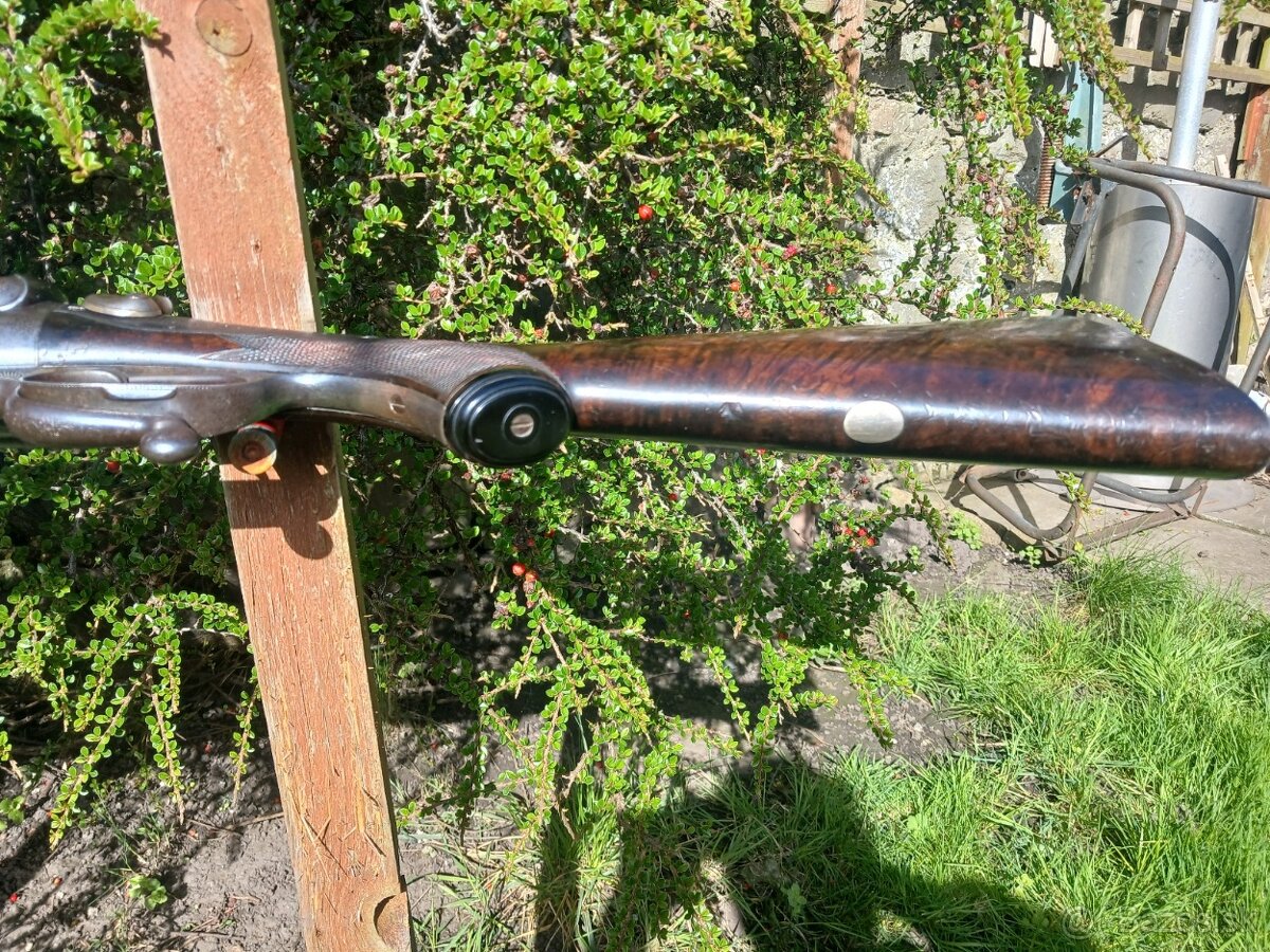 Brokovnica kaliber 8 Harris Holland rok vyroby 1876 - 15