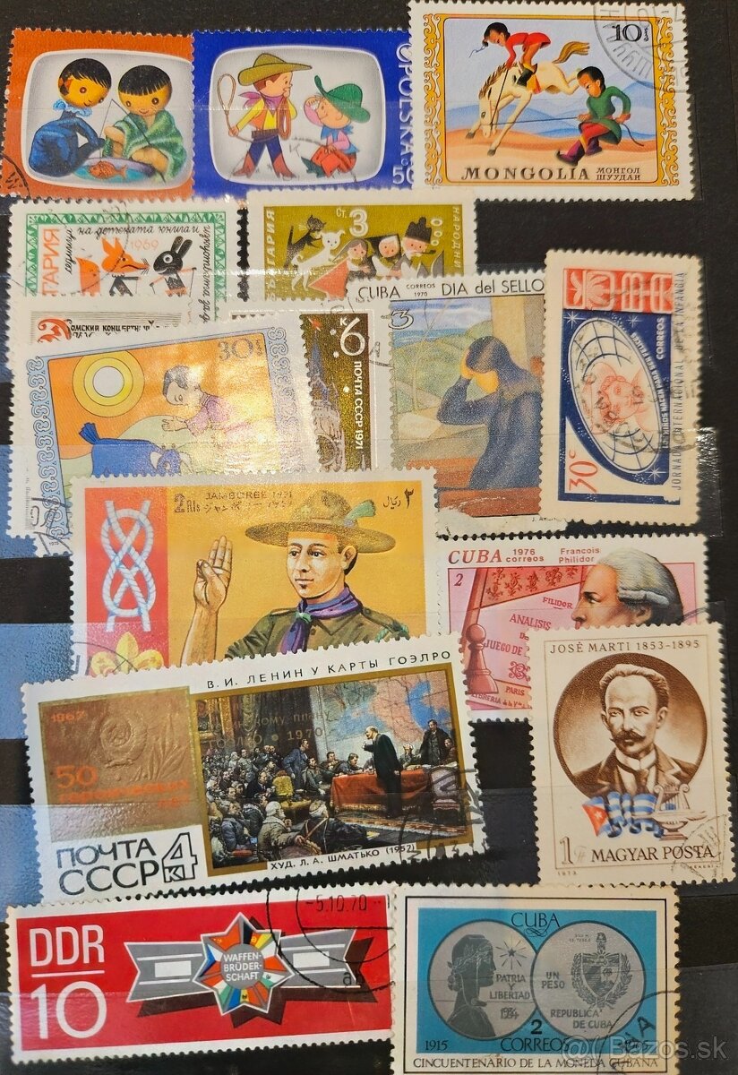 Poštové známky 1 - 15