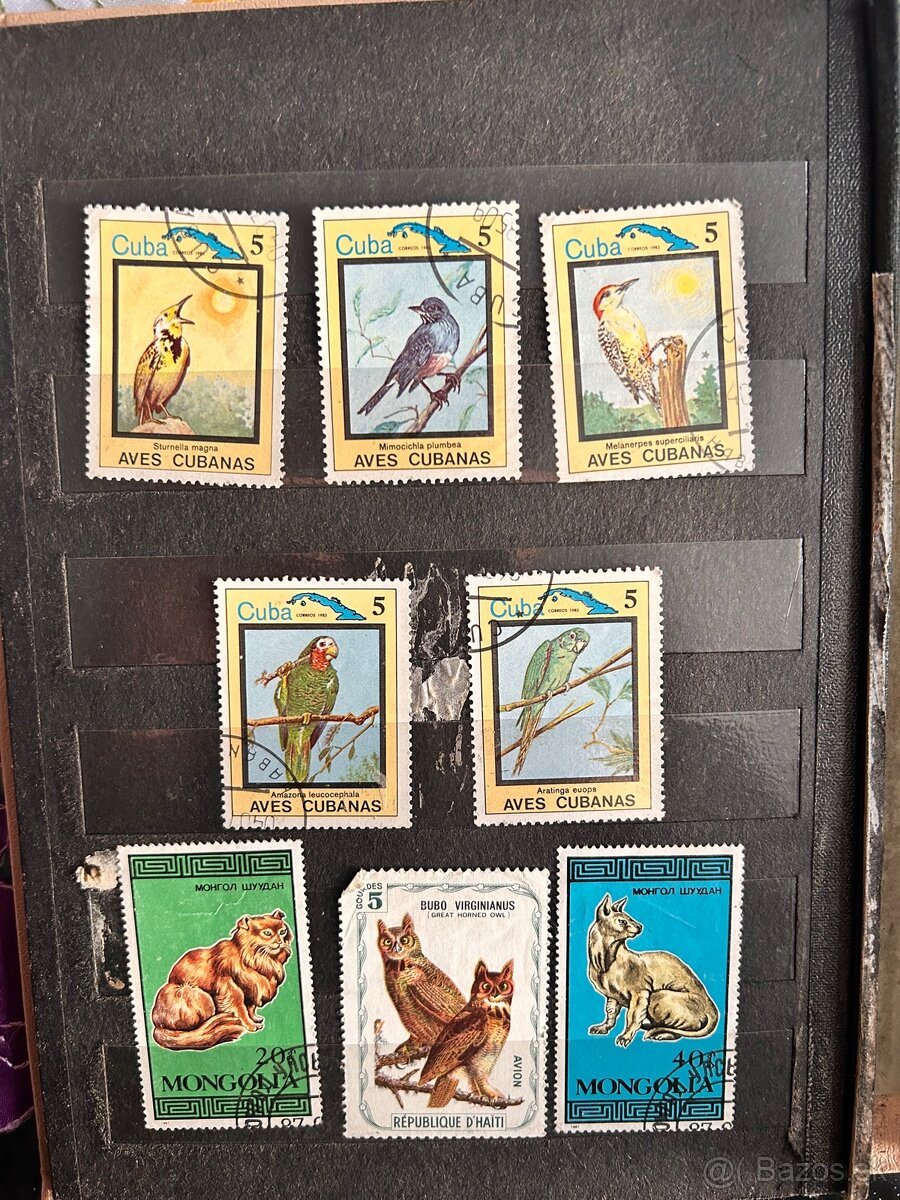 Staré zachovalé poštové známky, mince a bankovky - 15