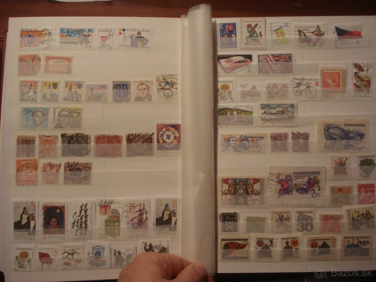 60 str. album A4 + 1300 rôznych známok Nemecko Európa Svet - 15