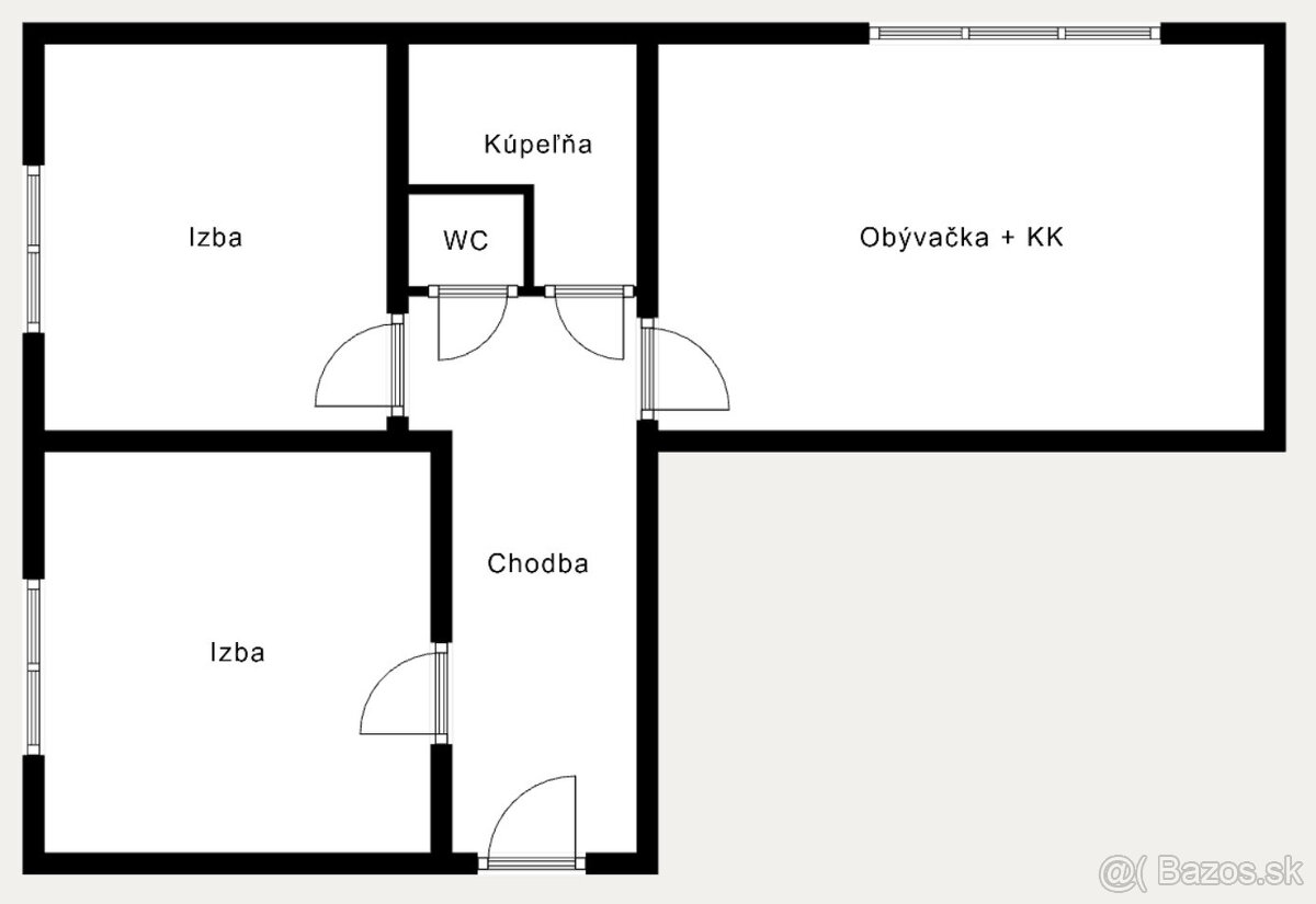 3-izb. byt - Plzenská ul. - 15