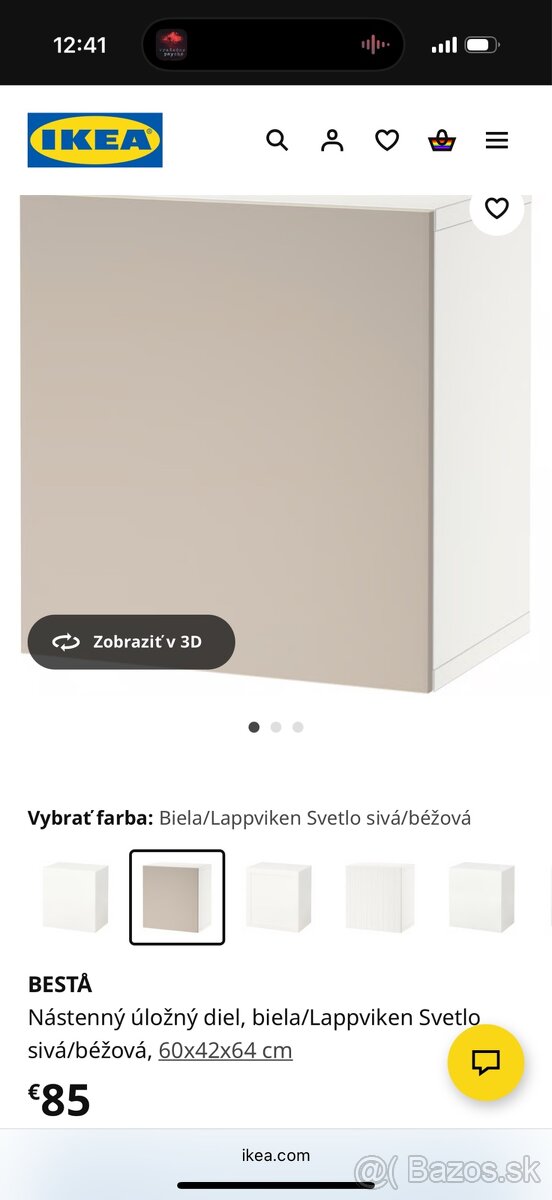 IKEA BESTÅ – rôzne skrinky a police (olivová/bledošedá) - 15