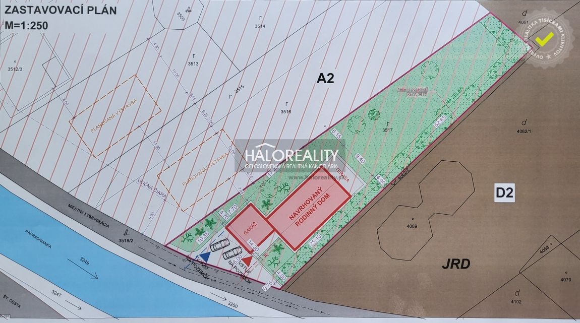 HALO reality - Predaj, pozemok pre rodinný dom 1521 m2 Jasen - 15