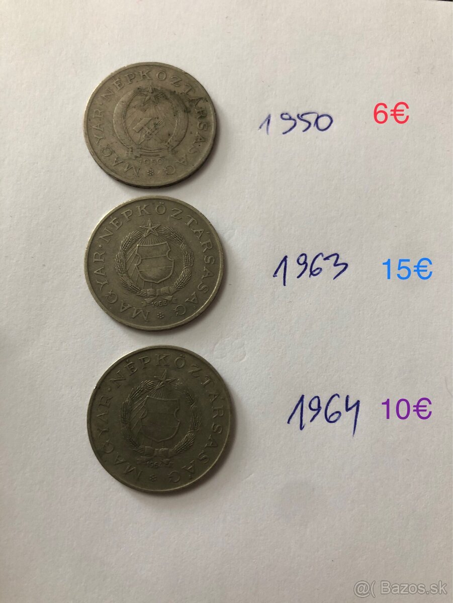 Mince (1894-1986/1,2,10 Fillér) - 15