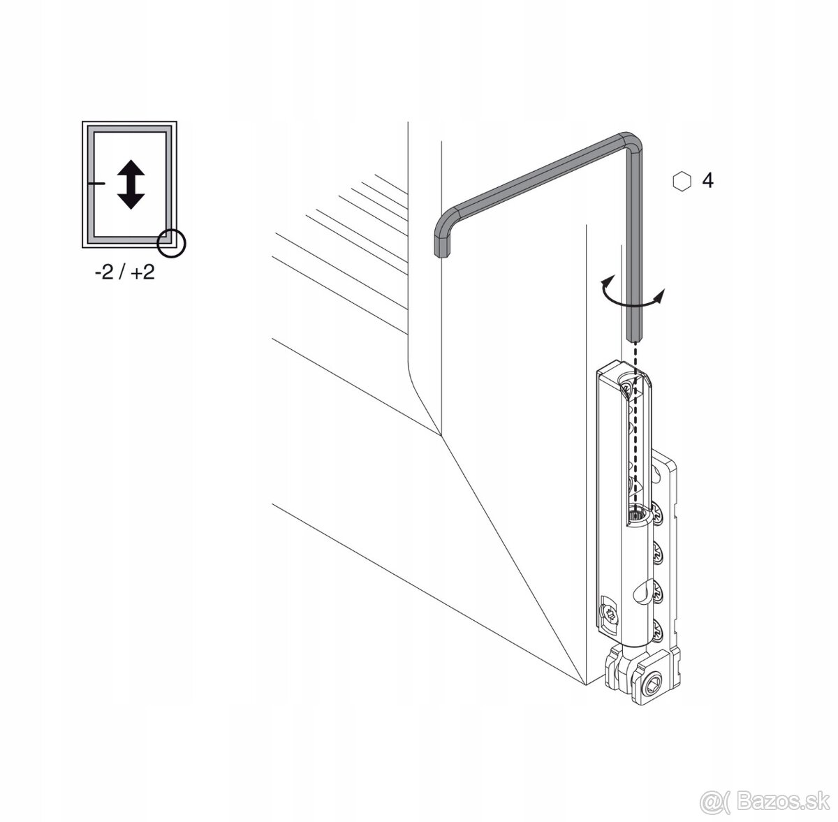 Kovanie MACO - horné a dolné závesy ( pánty ) - 15