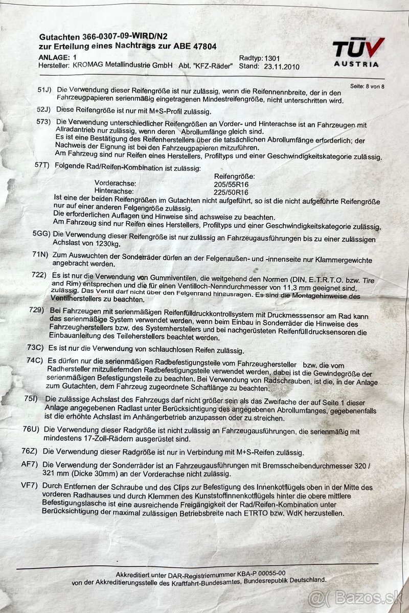 Sada diskov so zimnými pneumatikami - 205/55/R16 - 15