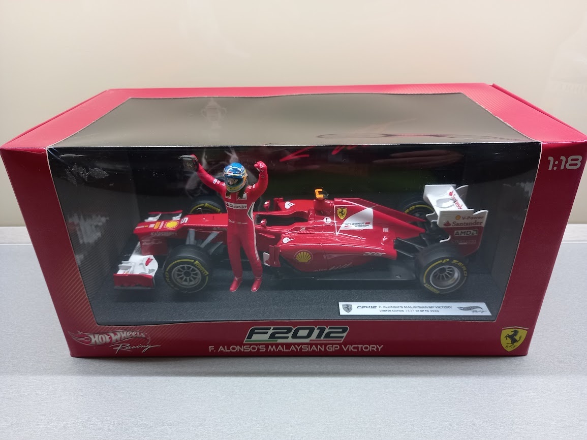 F1 FERRARI F2012 VÍTĚZ GP MALAYSIE 2012 ALONSO HOTWHEELS - 15