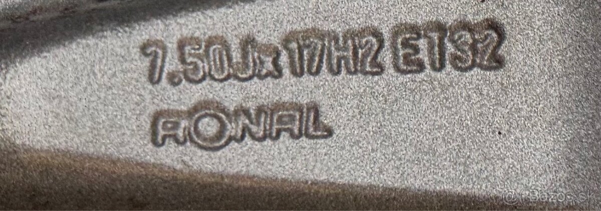 Disky Originál Audi TT Ronal 5x100 225/45 r17 - 15