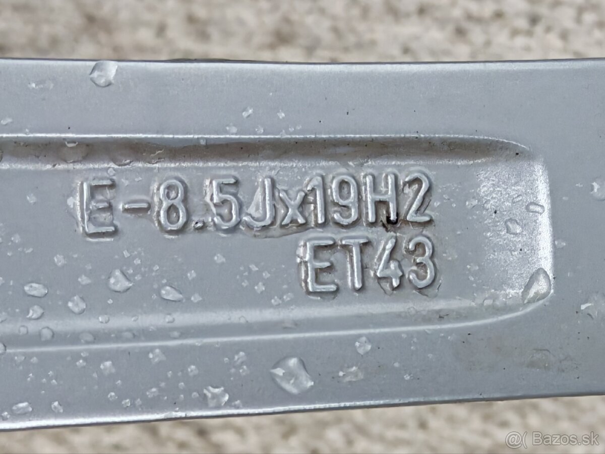 Original AUDI disky a letne Nokian PowerProof 255/45 ZR 19 - 15