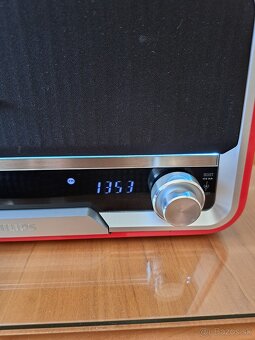 Rádio Philips ORD7100R/00, červená farba, "retro" - 15