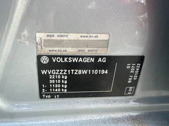 VOLKSWAGEN TOURAN 1.9 tdi ..7miest - 15