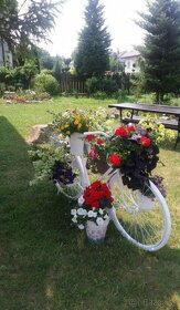 Starý bicykel -  záhradná dekorácia - 15