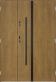 Dvojkrídlové vchodové dvere - dom/ byt / PVc fólia - 15