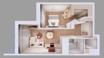 Štýlový 2-izbový byt 54,4 m2 + 4,58 m2 balkón - Nová Dukelsk - 15