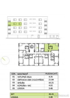 2-izb. byt v Skalici na prenájom, Byty pri Mlyne - 15