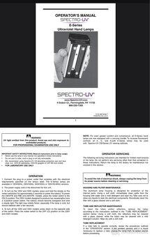UV lampy (nové) 2x Spectroline uv light ES-160/F - 15