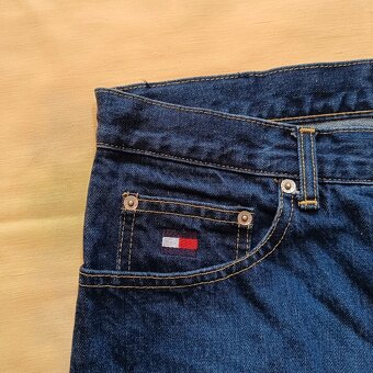 Tommy Hilfiger modré džínsy rovné straight jeans rifle 34 - 15