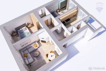 PREDANÉ Predaj: 3-izbový byt s krbom priamo v centre L - 15