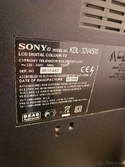 TV SONY BRAVIA 82cm + TV stolík + držiak (Len osobný odber) - 15
