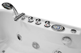 M-SPA - 1683 Pravá kúpeľňová vaňa s hydromasážou 140 x 87 x - 15