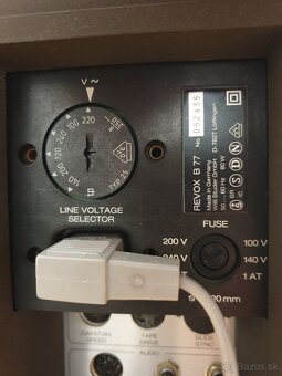 Čtyřstopý kotoučový magnetofon REVOX B77 MKI - 15