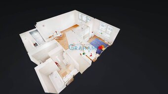 3D, prenájom 2izb. byt s lódžiou, novostavba, Opálová ul., J - 15