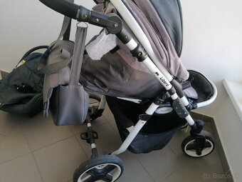 Kočík Kunert Libero (3 v1) šedo-sivý + isofix do auta - 15