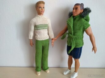 Veľryba slimák delfín tričko pre bábiku Ken barbie bermudy - 15