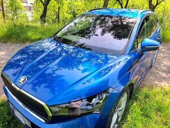 Škoda Enyaq iV 60,modrá RS metalíza,132kW,kamera,2021-tka - 15