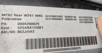 Mercedes B - class W247 2018 - zadny naraznik AMG - 15