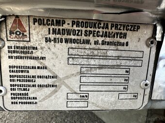 Polcam pojazdná predajňa 2004 VIN 022 - 15