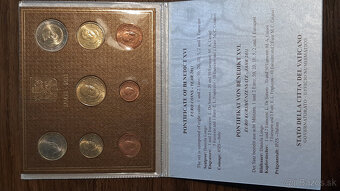 Kompletná zbierka UNC euromincí Vatikán (2002–2024)na predaj - 15
