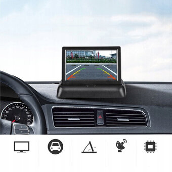 LCD monitor couvací kamery skládací 4.3" + KAMERA 2/1 KOMPL - 15